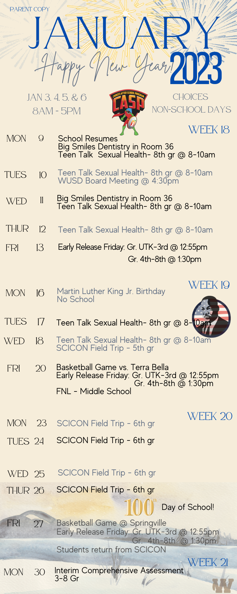 January 2023 Calendar Events Picture